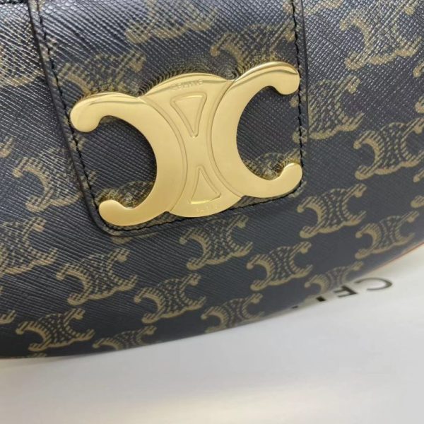 Celine Ava Triomphe Bag in Triomphe Canvas a - Image 9