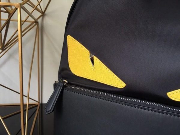 Fendi Monster Backpack Leather & Nylon