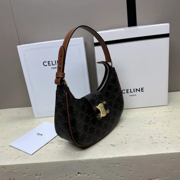 Celine Ava Triomphe Bag in Triomphe Canvas a - Image 3