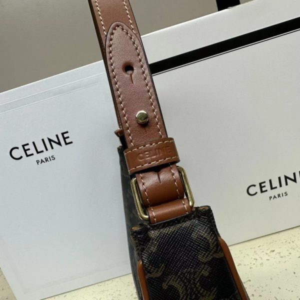 Celine Ava Triomphe Bag in Triomphe Canvas a - Image 4