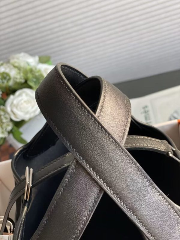 Hermes Picotin Cargo 18 Black Canvas w/ Silver - Image 5