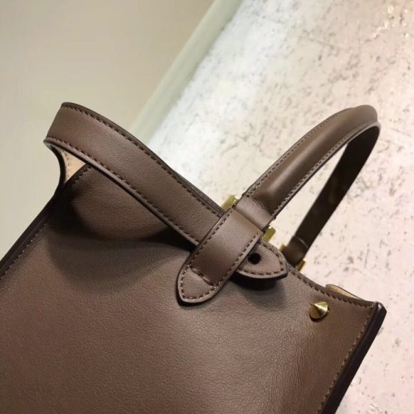 Fendi Peekaboo X-Lite Soft Calf Satchel Bag with FF Interior - Image 4