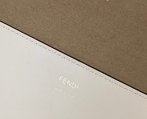 Fendi Large Sunshine Tote Ivory Bag - Image 7