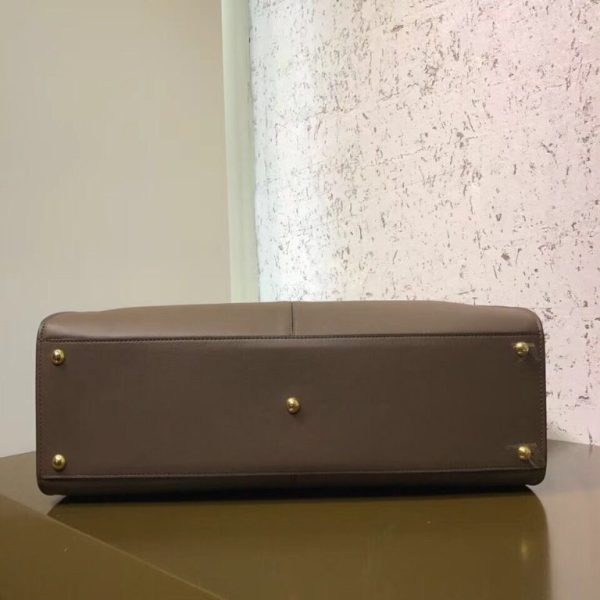 Fendi Peekaboo X-Lite Soft Calf Satchel Bag with FF Interior - Image 3
