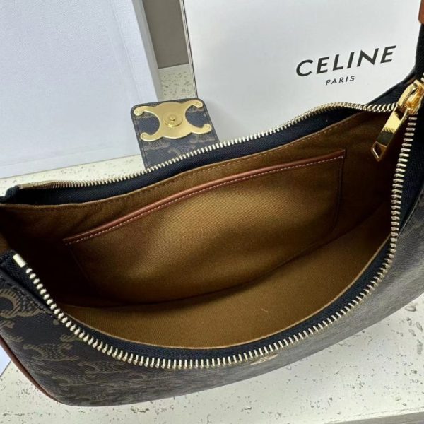 Celine Ava Triomphe Bag in Triomphe Canvas a - Image 6