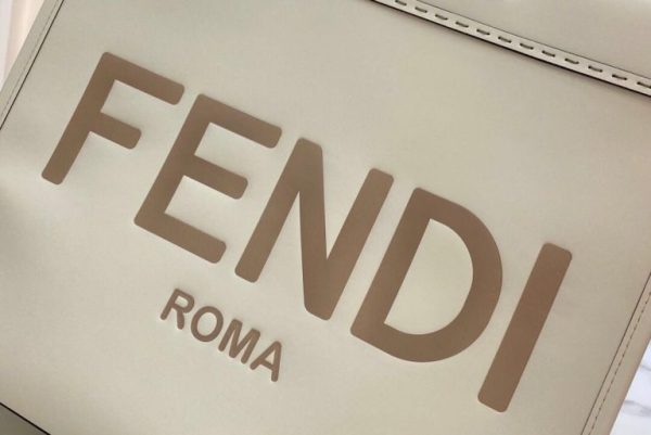 Fendi Large Sunshine Tote Ivory Bag - Image 3