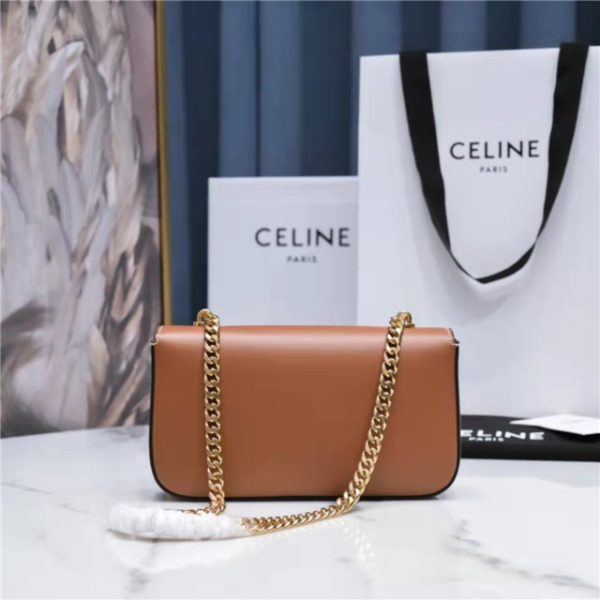 Celine Chain Shoulder Bag Triomphe 197993 Tan - Image 4