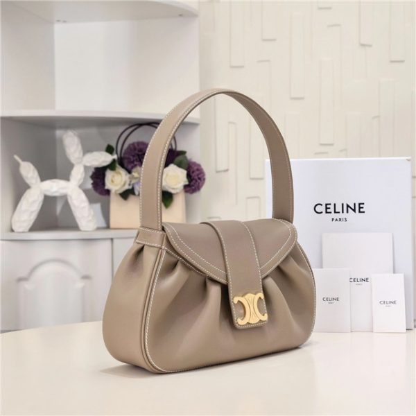 Celine Medium Polly Bag 115633 Brown - Image 3