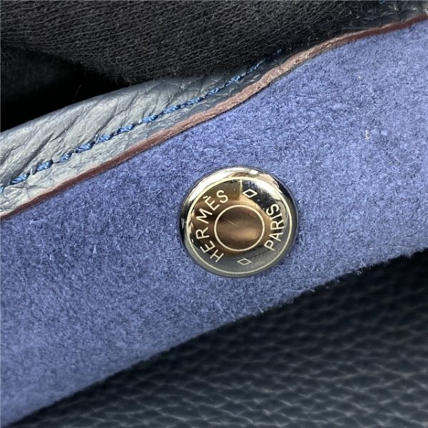 Hermes Evelyne PM Shoulder Bag 1189 Dark Blue Clemence Original leather - Image 4