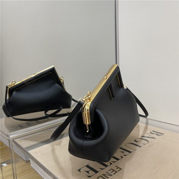 Fendi First Small 8BP129 Black Leather - Image 10