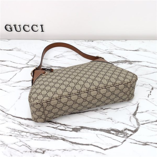 Gucci GG Emblem Large Shoulder Bag 815217 Brown - Image 7