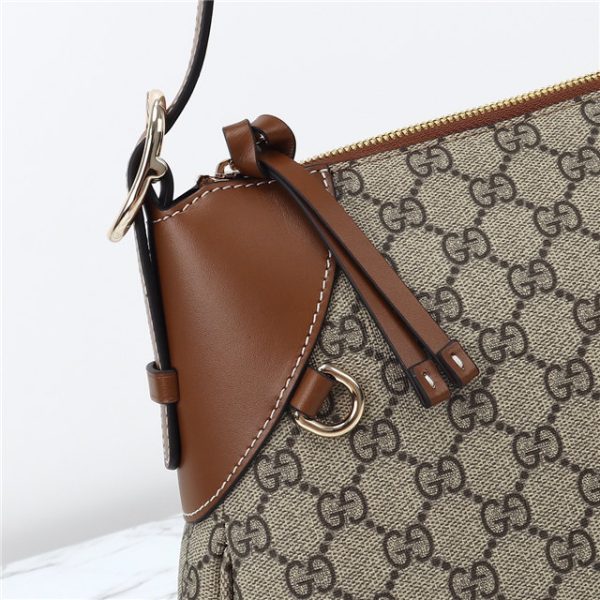 Gucci GG Emblem Large Shoulder Bag 815217 Brown - Image 6