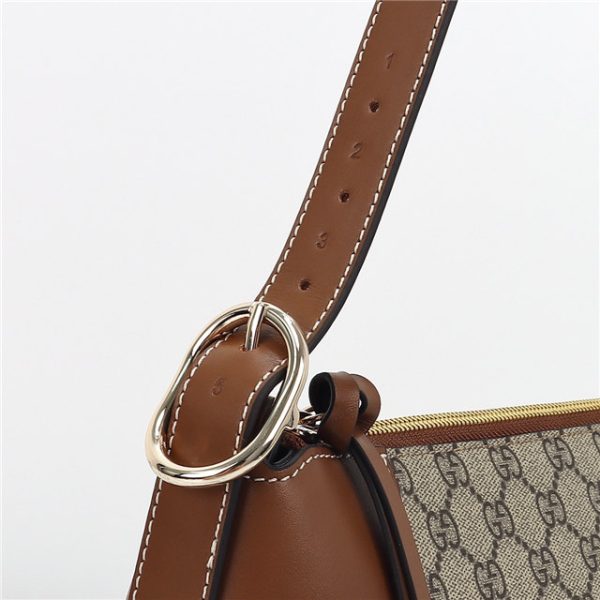 Gucci GG Emblem Large Shoulder Bag 815217 Brown - Image 5