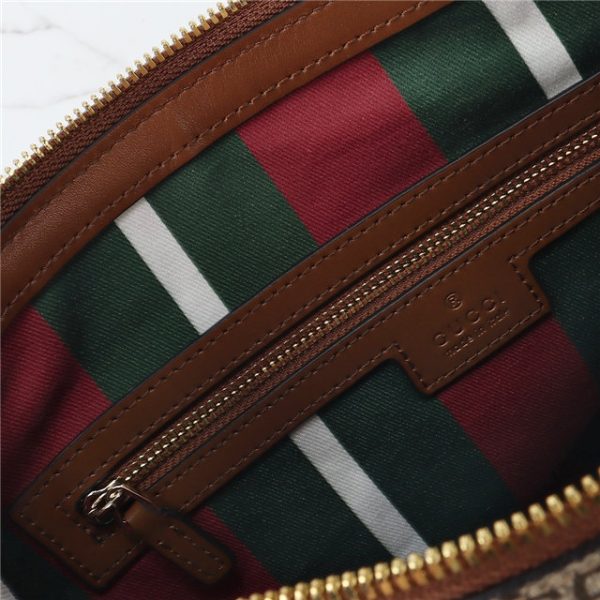 Gucci GG Emblem Large Shoulder Bag 815217 Brown - Image 4