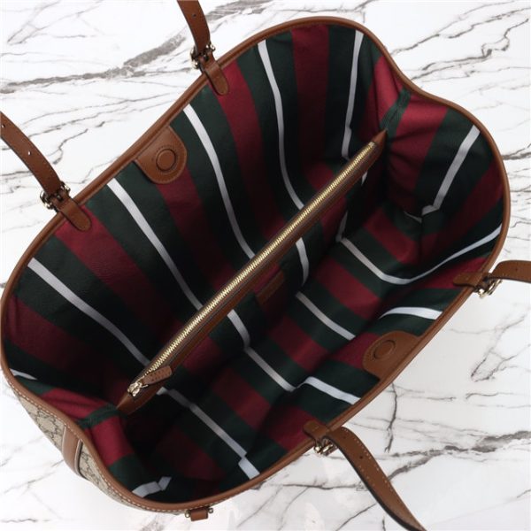 Gucci GG Emblem Large Tote Bag 815212 Brown - Image 3