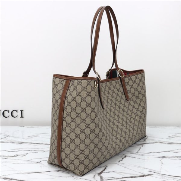 Gucci GG Emblem Large Tote Bag 815212 Brown - Image 9