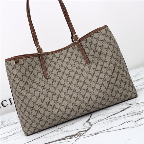 Gucci GG Emblem Large Tote Bag 815212 Brown - Image 8