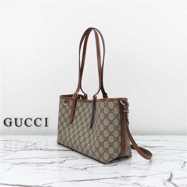 Gucci GG Emblem Small Tote Bag 815214 Brown - Image 9