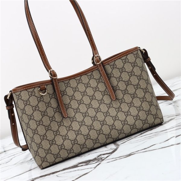Gucci GG Emblem Small Tote Bag 815214 Brown - Image 8