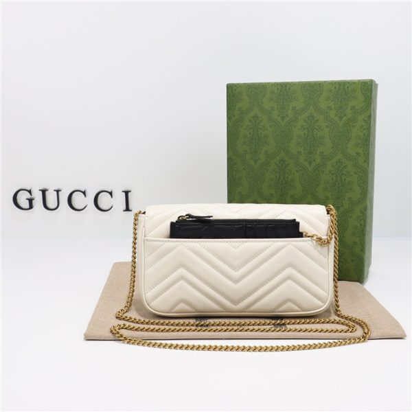 Gucci GG Marmont Mini Bag 751526 White - Image 9