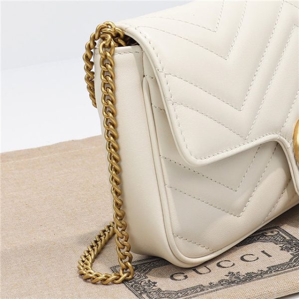 Gucci GG Marmont Mini Bag 751526 White - Image 5