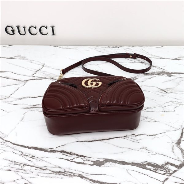 Gucci GG Marmont Small Shoulder Bag 798715 Rosso Ancora - Image 7