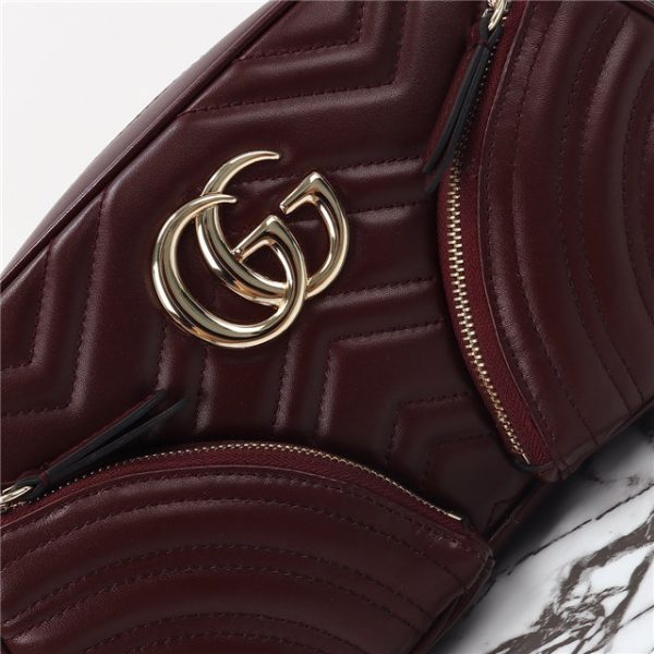 Gucci GG Marmont Small Shoulder Bag 798715 Rosso Ancora - Image 6