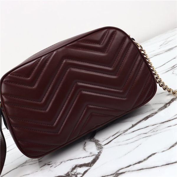 Gucci GG Marmont Small Shoulder Bag 798715 Rosso Ancora - Image 4