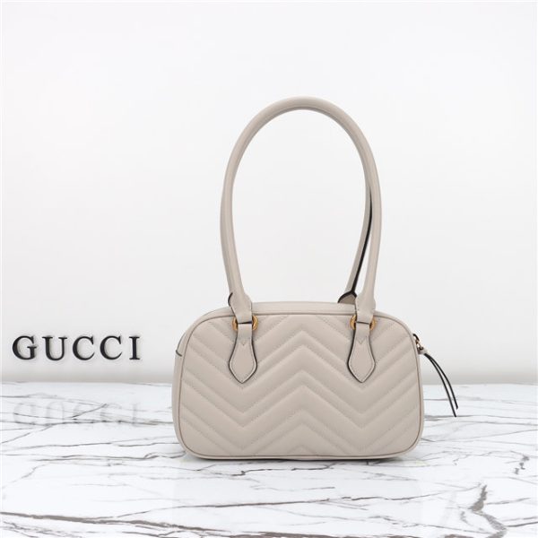 Gucci GG Marmont Small Top Handle Bag 795199 Light grey - Image 9