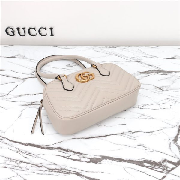 Gucci GG Marmont Small Top Handle Bag 795199 Light grey - Image 8