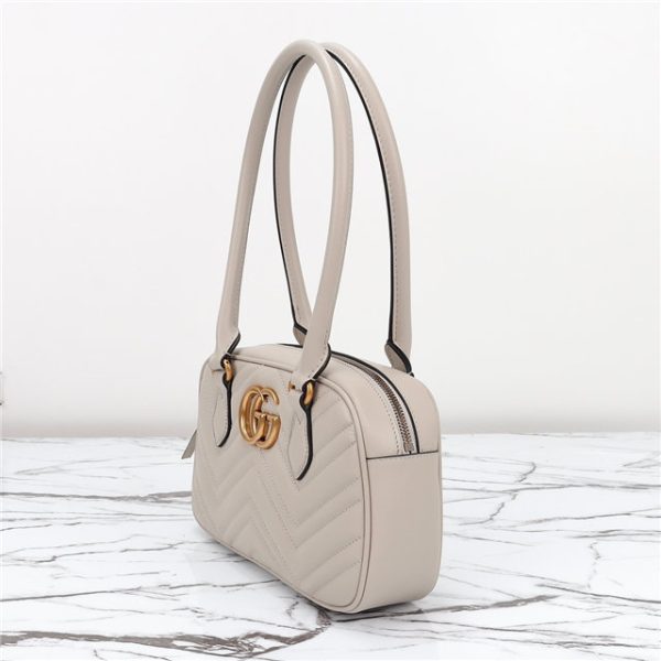 Gucci GG Marmont Small Top Handle Bag 795199 Light grey - Image 7