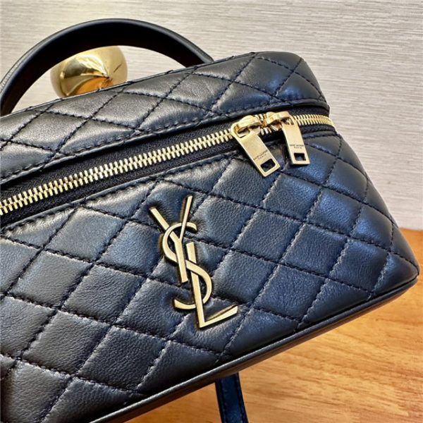 YSL Gaby Vanity Bag 766731 Black Lambskin - Image 4