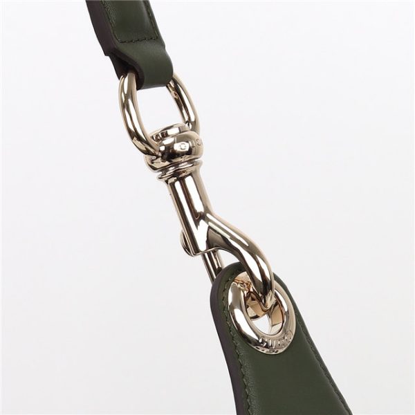 Gucci B Medium Shoulder Bag 815924 Green Suede - Image 7