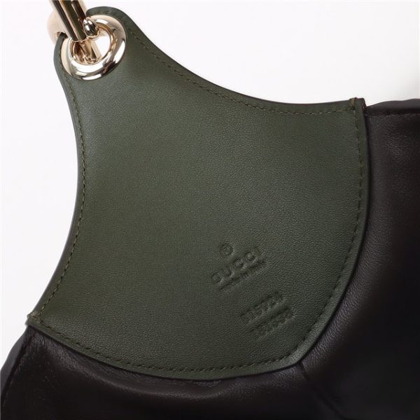 Gucci B Medium Shoulder Bag 815924 Green Suede - Image 6