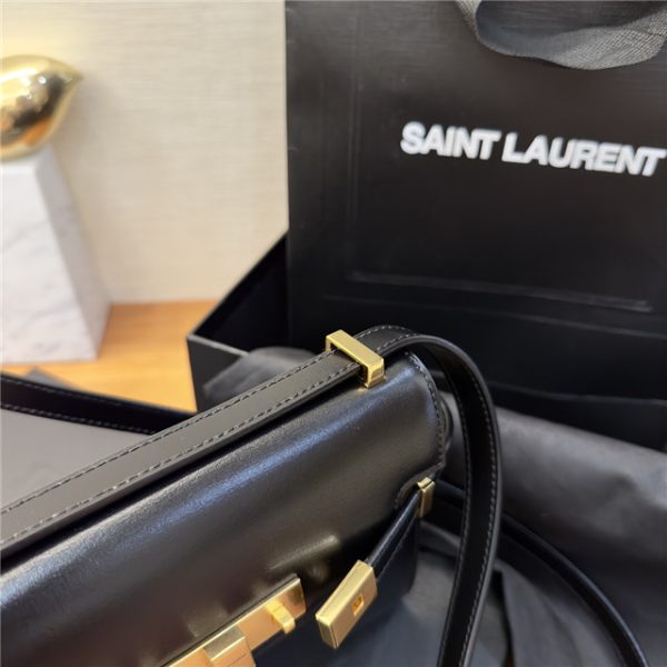 YSL Manhattan Mini Crossbody Bag 727766 Black Box Leather - Image 6