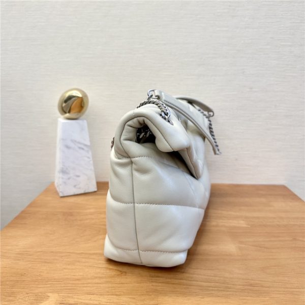 YSL Puffer Small Bag 8476 WhiteSilver - Image 10