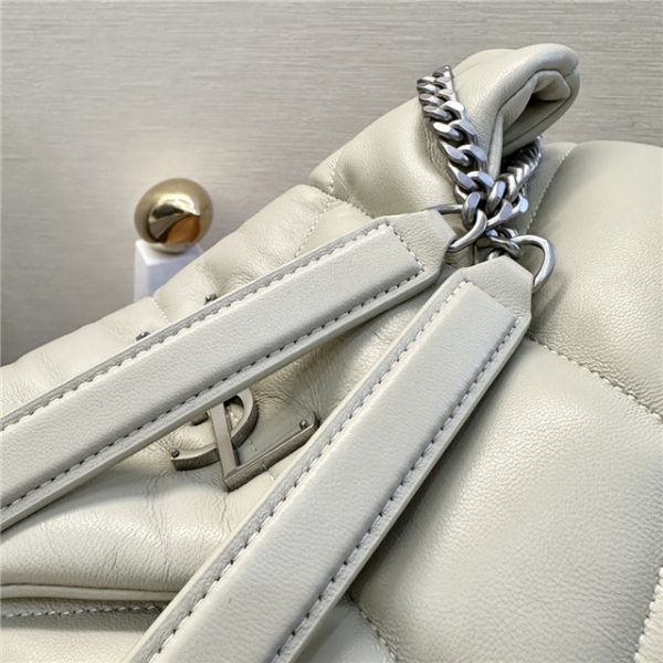 YSL Puffer Small Bag 8476 WhiteSilver - Image 6