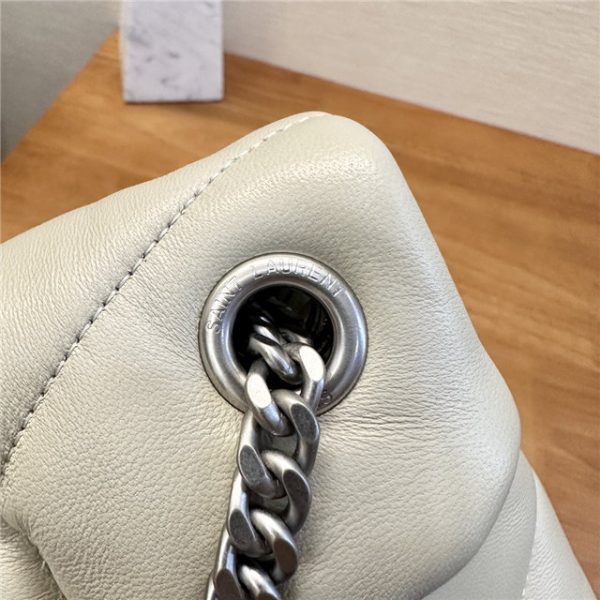 YSL Puffer Small Bag 8476 WhiteSilver - Image 5