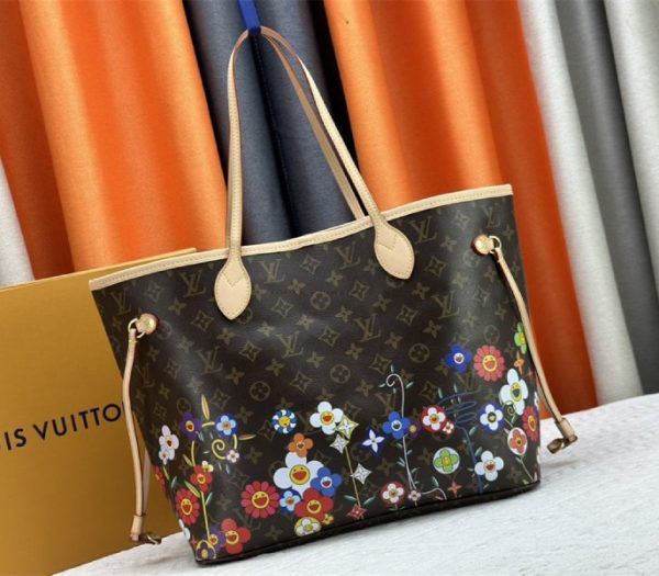 Louis Vuitton X TM Monogram Canvas Neverfull MM - Image 9