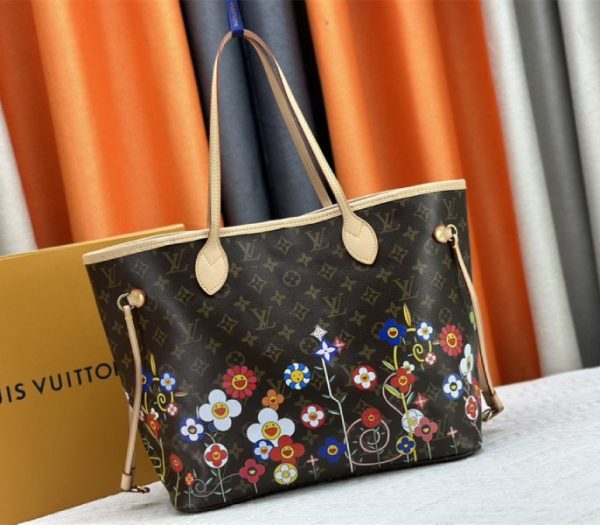 Louis Vuitton X TM Monogram Canvas Neverfull MM - Image 7