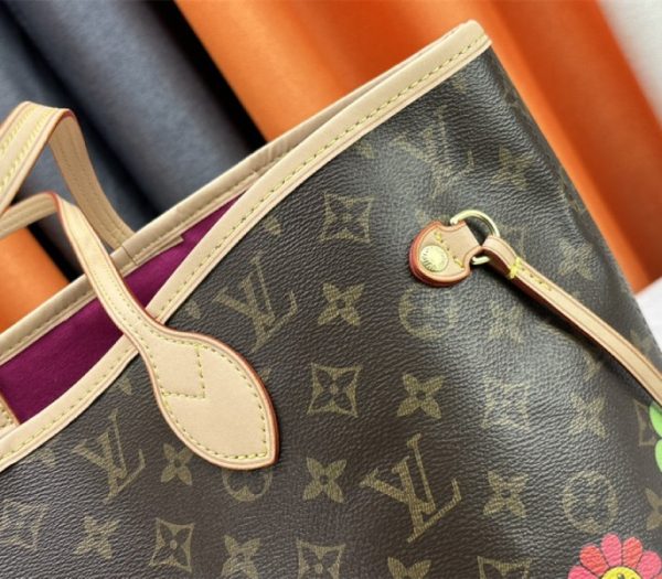 Louis Vuitton X TM Monogram Canvas Neverfull MM - Image 3