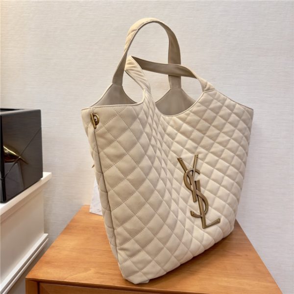 YSL Icare Maxi Shopping Bag 698651 Beige - Image 11