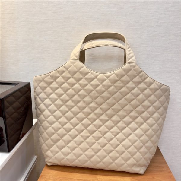YSL Icare Maxi Shopping Bag 698651 Beige - Image 10